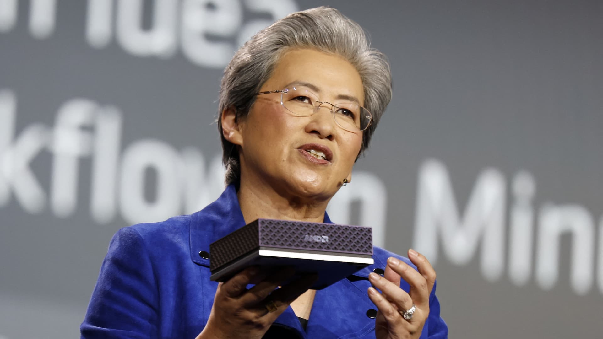AMD's revenue climbs 50% and data center sales doubled, but the stock is down