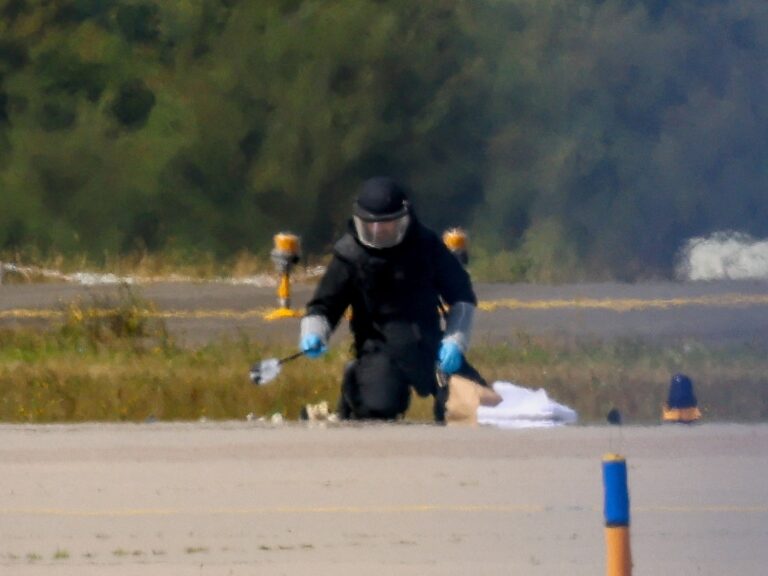 Germany investigates explosive device attached to drone at Leipzig airport