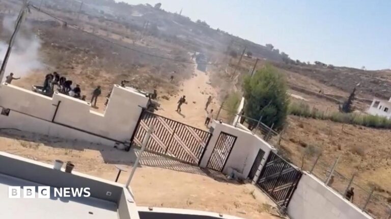 Israeli settlers besieging Palestinian families in West Bank village