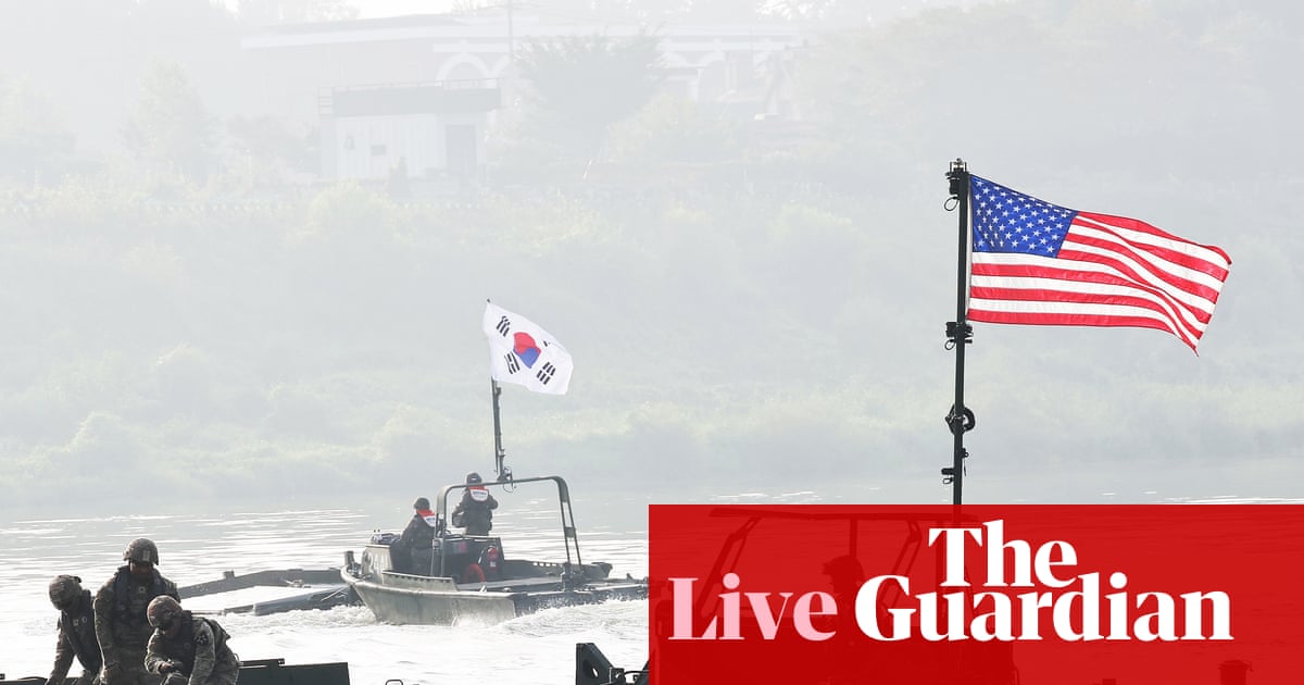 Top Democrat slams Trump’s ‘inane, haphazard’ cuts to US-South Korea drills – live