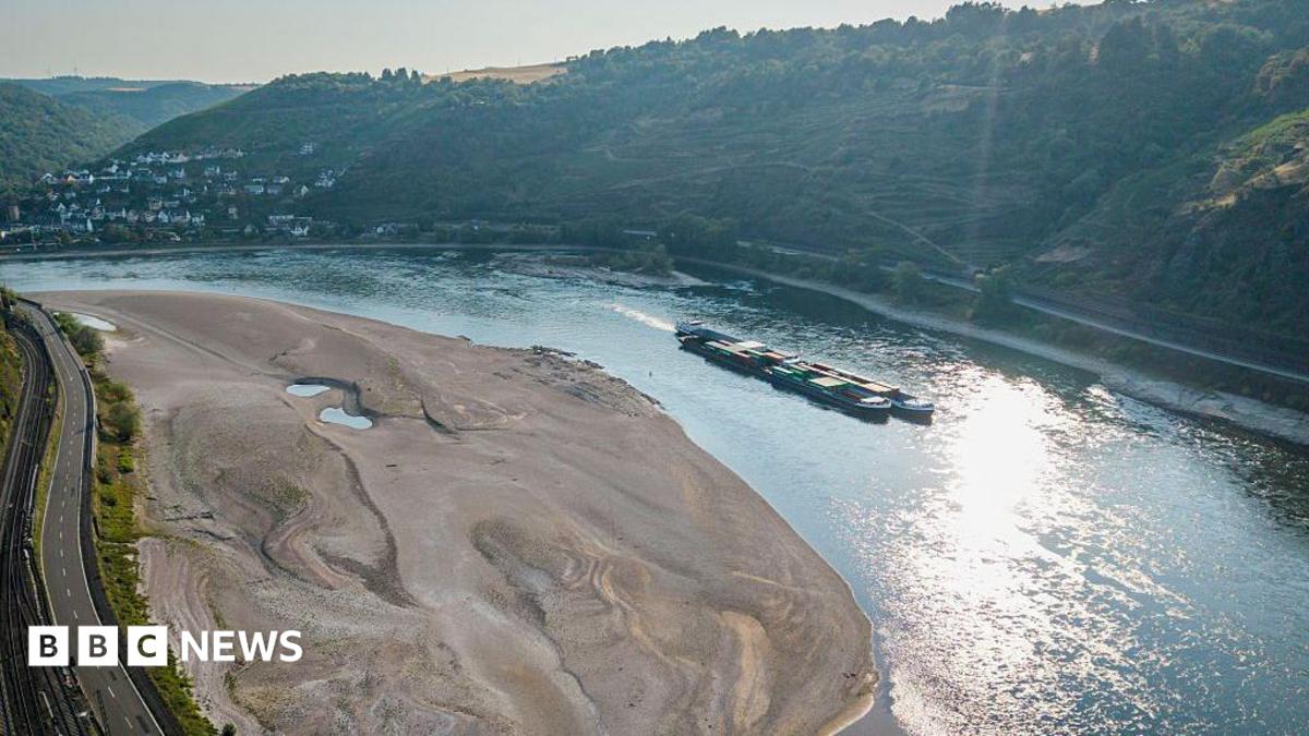 <div>Rhine falls to record low levels as drought strains Europe's rivers</div>