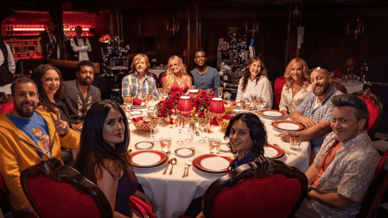 ‘Grown Ups 3’ Cast: Adam Sandler Reunites With Chris Rock, Rob Schneider, David Spade, Salma Hayek and More in First Set Photo