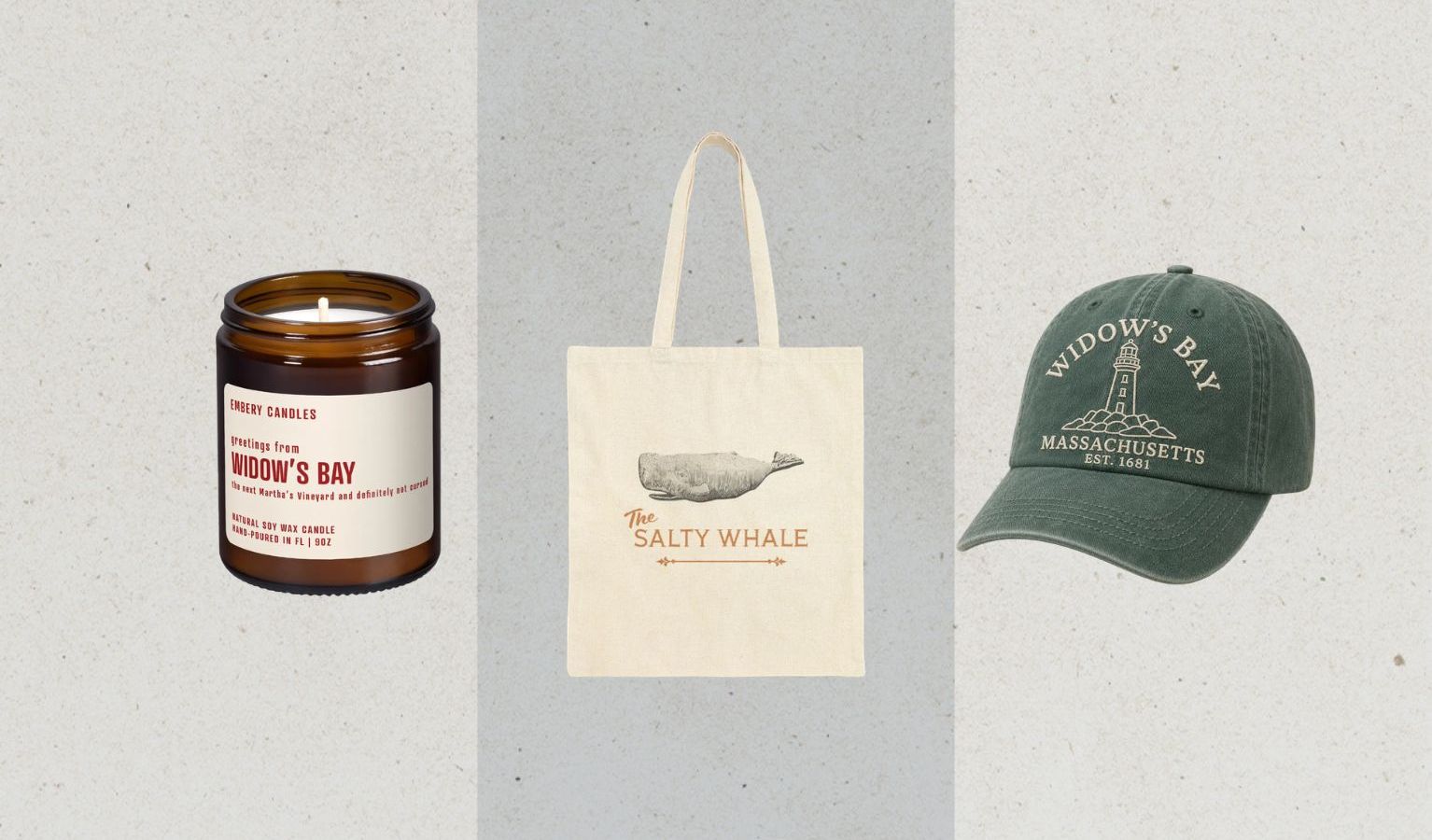 The Best ‘Widow’s Bay’ Merch, From Tourist Tees to Salty Whale Totes