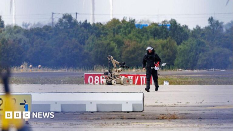 Drone carrying explosives found at German airport, police say