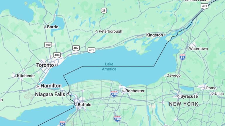 Google Maps Changes Lake Ontario to Lake America After Trump’s Executive Order