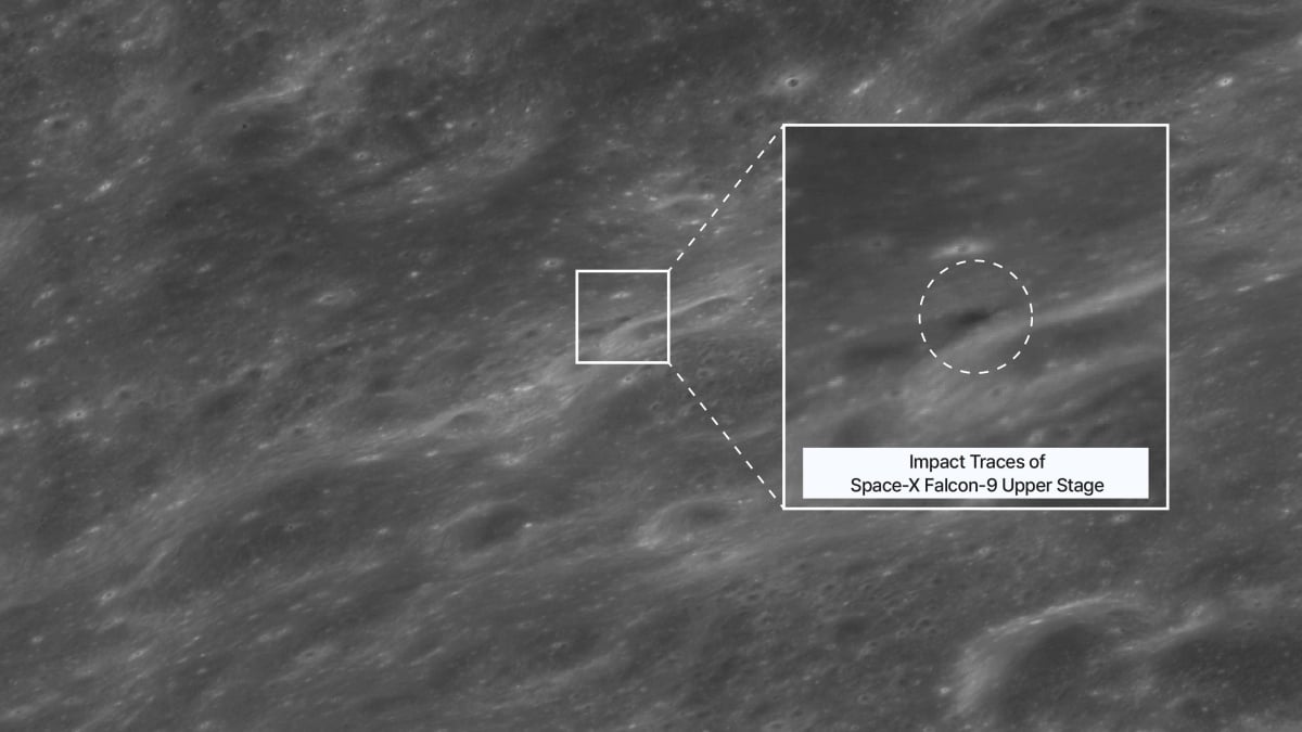 One lucky orbiter caught the SpaceX rocket crash site on moon