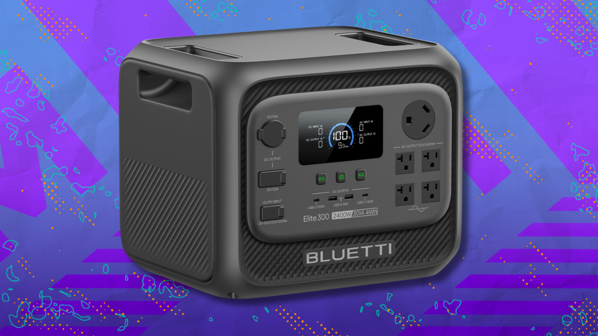 Stay powered up for the rest of summer with $400 off the Bluetti Elite 300 portable power station