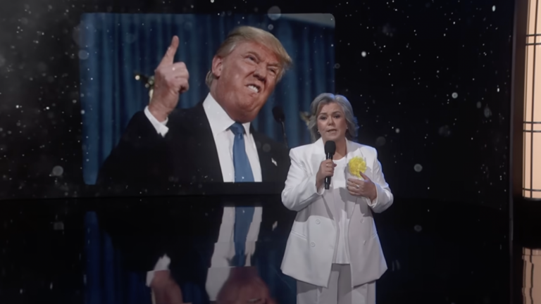 Rosie ODonnell ends Kimmel run with a ballad for Trump