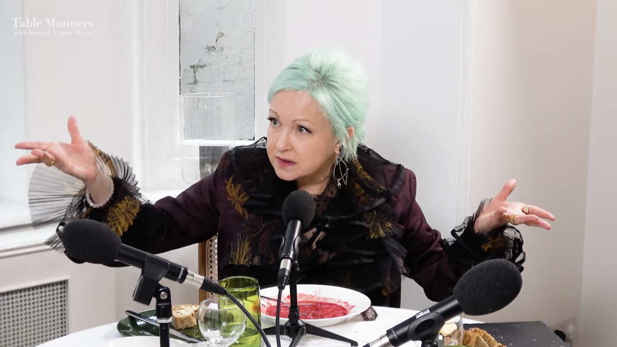 Cyndi Lauper on Table Manners is an instant classic episode