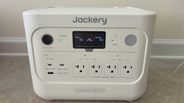 Jackery just launched the HomePower 1000 Plus V2 power station with 3,600W peak surge and quick recharging
