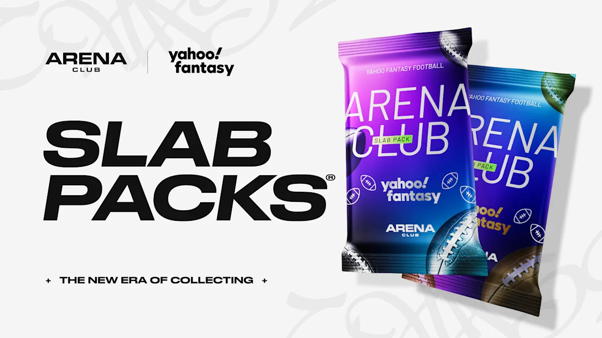 Yahoo Fantasy x Arena Club Slab Packs are back! Collect cards of the hottest fantasy football players all season long
