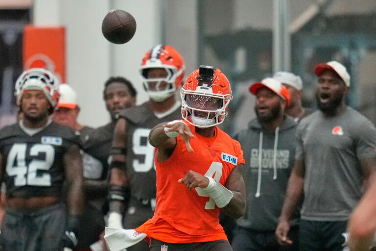 Sanders to get opportunities in joint practice and preseason game as Browns QB competition continues