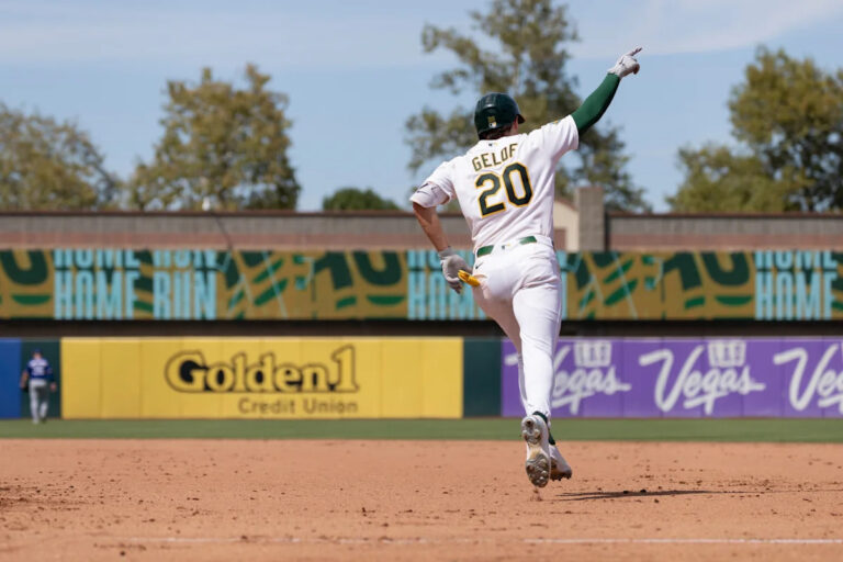 Gelof and Butler each hit two-run homers to lead the A's over the Rangers 5-2