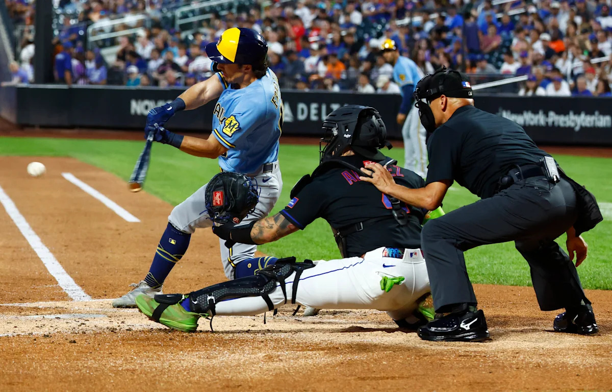 Brewers overcome Dustin May's early injury to rout the Mets 8-1