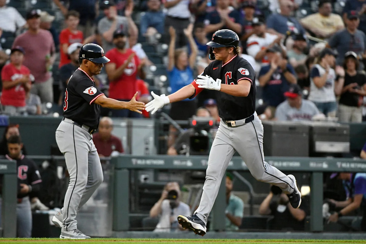Bazzana, Bailey and Halpin help power the Guardians to a 9-1 win over the Rockies