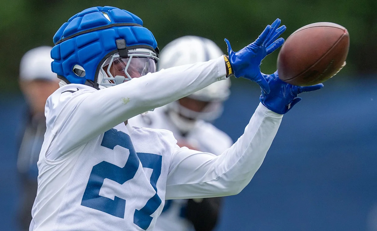 Colts CB Justin Walley suffered a season-ending knee injury a year ago; Wednesday he had a pick-6