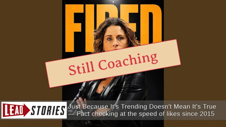 Fact Check: Indiana Fever Did NOT Fire Head Coach Stephanie White on Aug. 10, 2026 -- She Continues to Hold Her Job