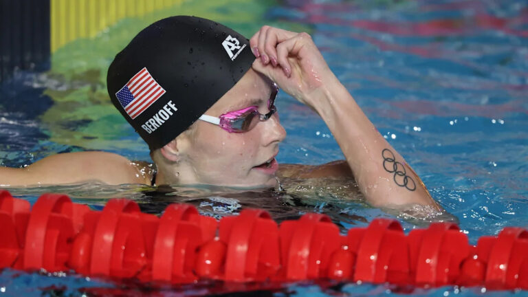 Katharine Berkoff breaks American record for second Pan Pacs backstroke title
