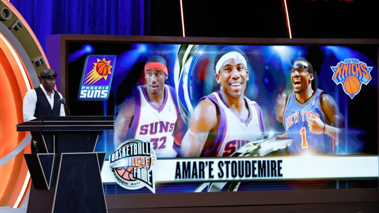 Watch highlights from Amare Stoudemire's induction into Basketball Hall of Fame