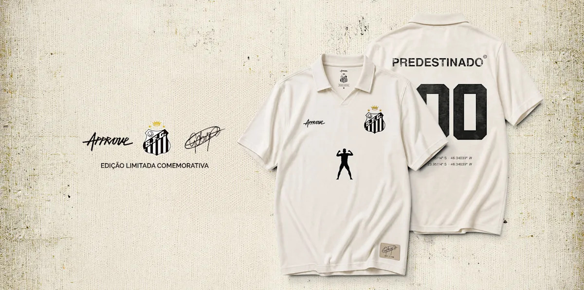 Santos FC, Approve and Gabigol launch shirts for his 100th Peixe goal