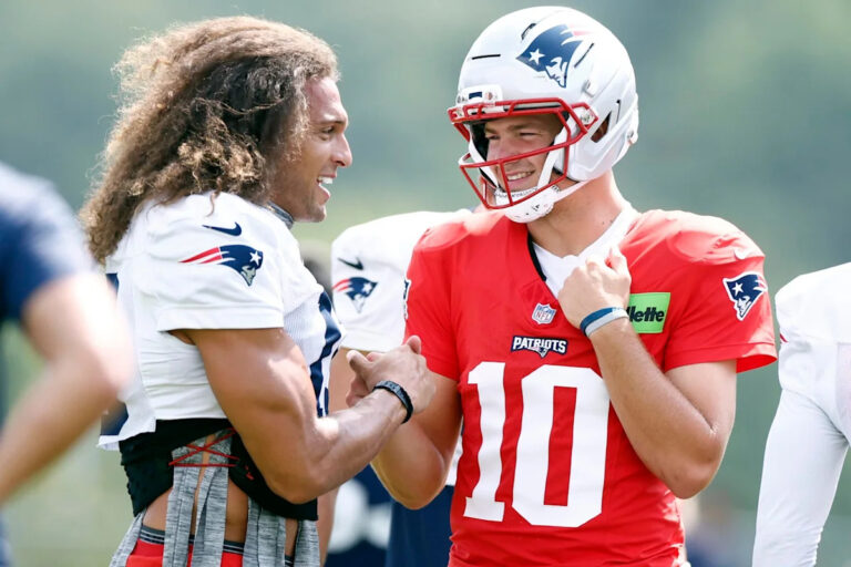 Drake Maye not worried about making Patriots receivers happy: ‘My job is to score points’