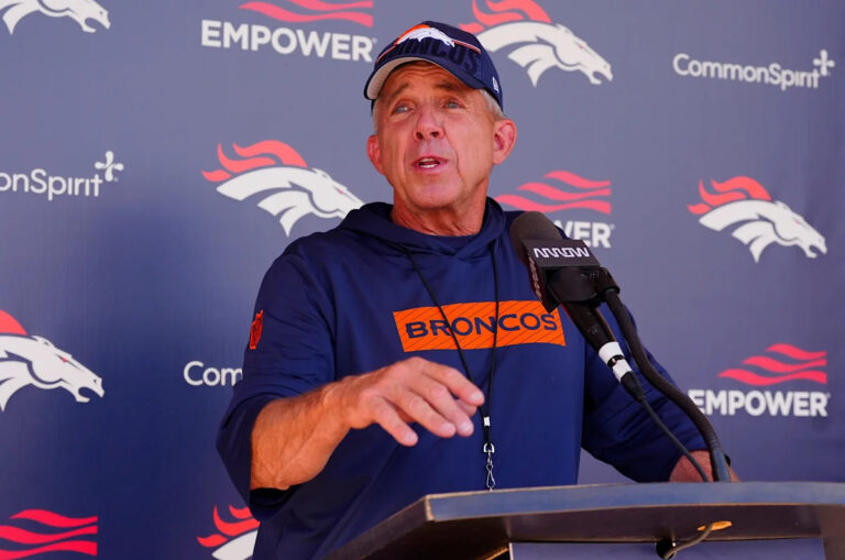 Broncos' Sean Payton takes jab at Falcons fans during preseason game