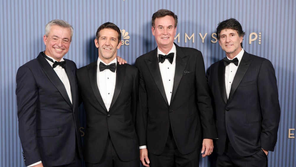 Emmy Executive Arrivals: Top TV Leaders Keep Their Cool on an Indigo Carpet
