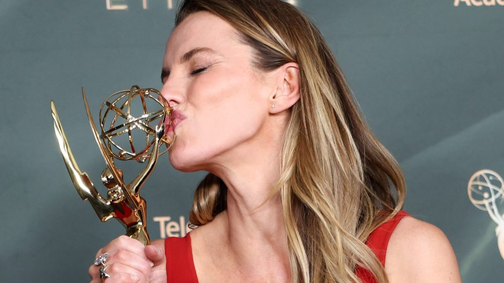 Betty Gilpin Jabs at Sam Altman During ‘Manic Poem’ Acceptance Speech at the Emmys