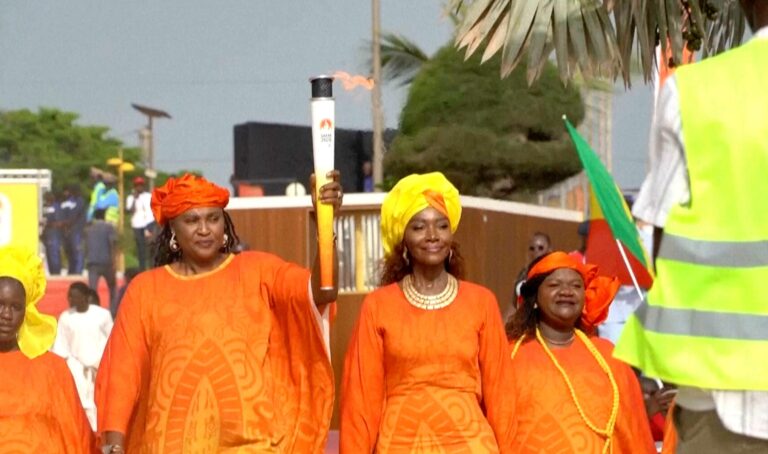 Olympic flame arrives in Senegal for first ever Olympic event in Africa