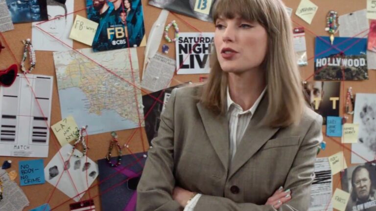 Taylor Swift and Her Cat, Olivia Benson, Meet ‘Law & Order’ Olivia Benson in Clue-Filled Emmys Sketch
