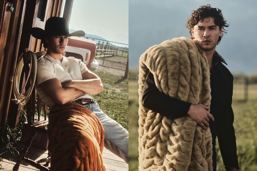 Lola Blankets Beds Belmont Cameli As Face of Dreamy and Rugged Fall Collection