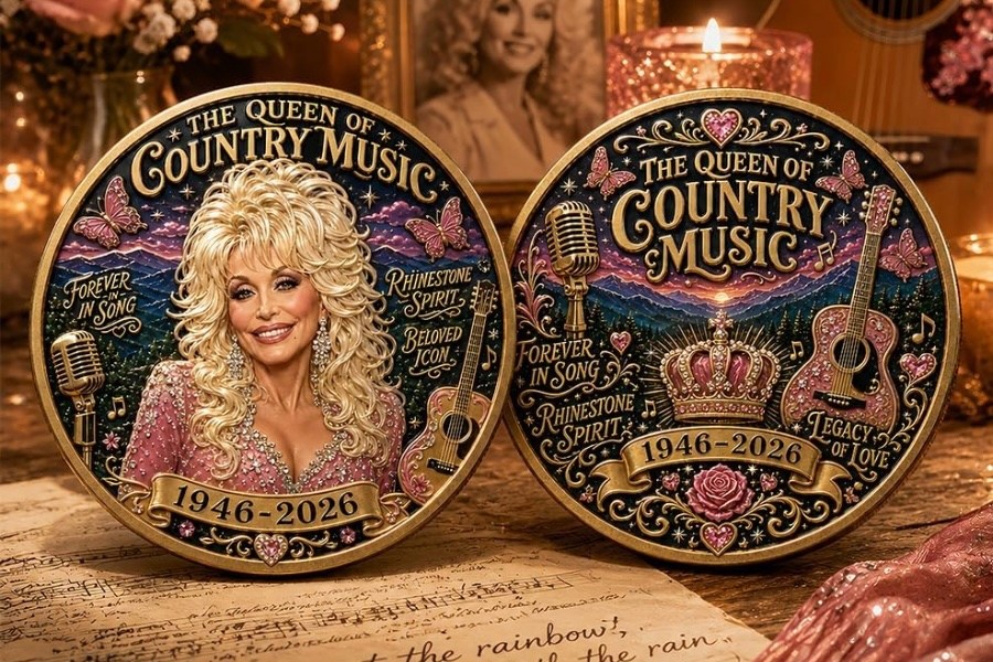 This Keepsake Dolly Parton Coin Is a Golden Tribute to the ‘Queen of Country Music’