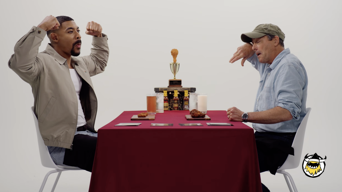 Lanterns stars Aaron Pierre and Kyle Chandlers Hot Ones Versus is hilariously competitive