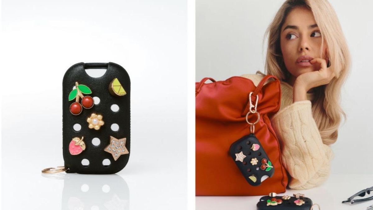 Crocs and Touchland teamed up again to turn your hand sanitizer into a bag charm