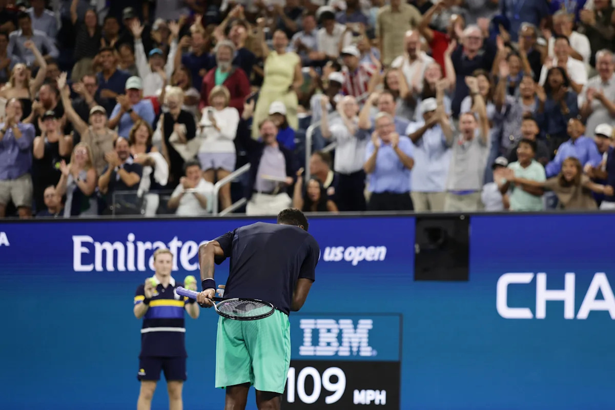 Gael Monfils wins on his 40th birthday at the US Open to extend his Grand Slam career