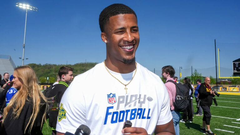 Ex-OL mocks viral Sonny Styles video after Commanders LB trucks Saquon Barkley for sack