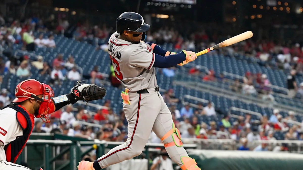 Ronald Acuña Jr. becomes fastest to 200 homers, 200 steals as Braves beat Nationals 9-0