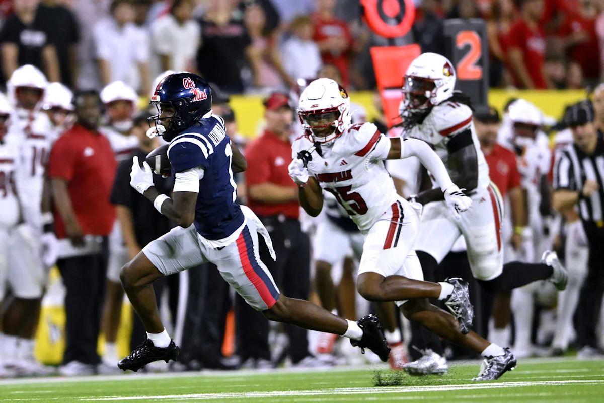 Louisville football outlasted by Ole Miss in season-opening shootout