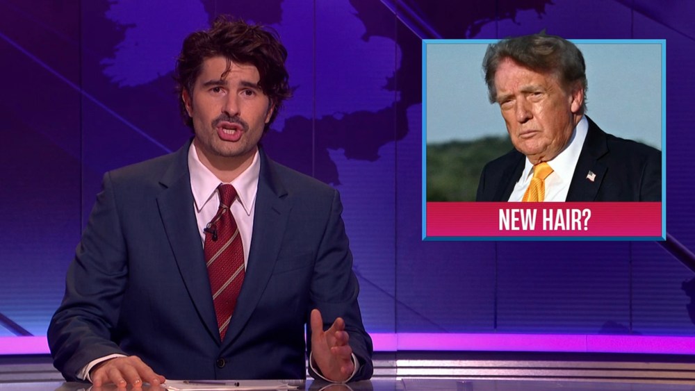 ‘SNL U.K.’ Weekend Update Takes Aim at Trump’s New Hair — and Paddy Young Says the Punchline Was ‘Taken From Me by Our Legal Team’